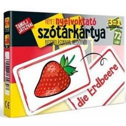 Német nyelvoktató szókártya kisiskolásoknak, kezdőknek