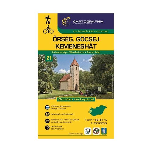 Őrség, Göcsej, Kemeneshát - Turistatérkép-sorozat 21.