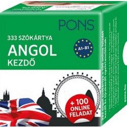   PONS 333 szókártya Angol kezdő + 100 online feladat - Kezdő és újrakezdő nyelvtanulóknak