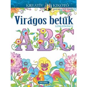 Virágos betűk - Színezőkönyv - Kreatív kikötő