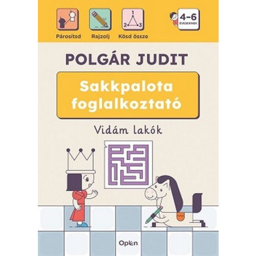 Sakkpalota foglalkoztató - Vidám lakók - 4-6 éveseknek