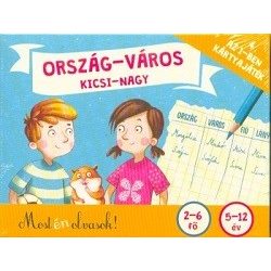 Ország-város, kicsi-nagy /4 az 1-ben kártyajáték