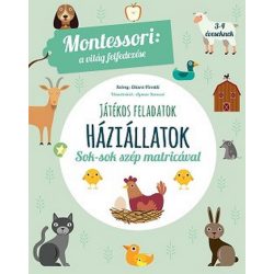   Háziállatok - Montessori foglalkoztató füzet 3-4 éveseknek
