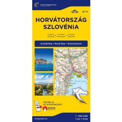   Horvátország, Szlovénia térkép (1:500 000) - Európai autótérképek 