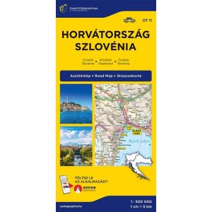 Horvátország, Szlovénia térkép (1:500 000) - Európai autótérképek 