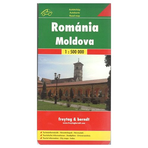 Románia, Moldova autótérkép 1:500 000