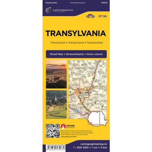 Erdély autótérkép - 1 : 500 000