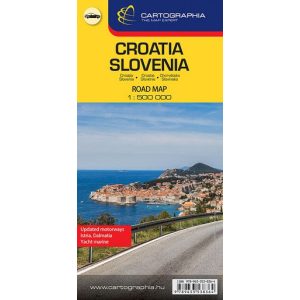 Horvátország, Szlovénia térkép (1:500 000) - Európai autótérképek