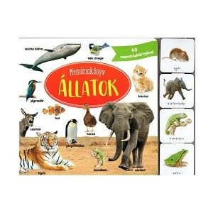 Memóriakönyv: Állatok - 40 memóriakártyával