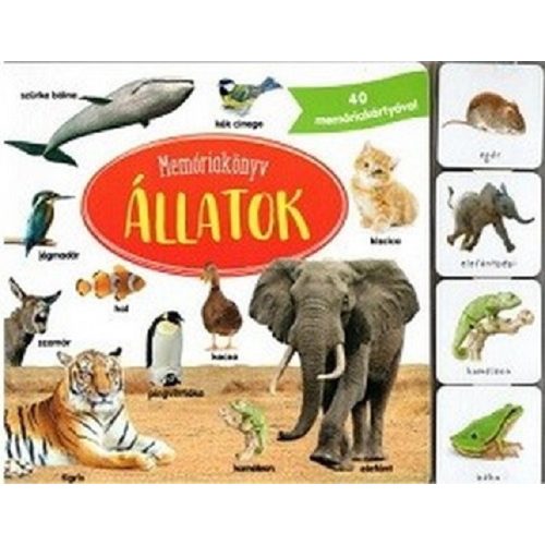 Memóriakönyv: Állatok - 40 memóriakártyával