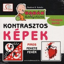   Kontrasztos képek - Piros, fehér, fekete /Babák könyvtára - 1 hónapos kortól (új kiadás)