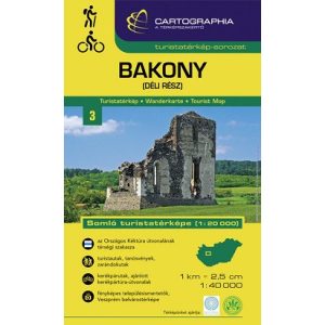 Bakony (déli rész) - Turistatérkép-sorozat 3.