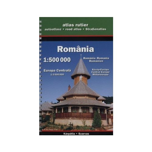 Románia - Közép-Európa autóatlasz - 1:500 000 - 1:3 500 000
