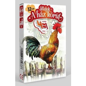 4 az 1-ben Állatok a ház körül - Kártya
