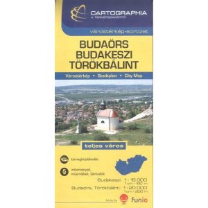 Budaörs, Budakeszi, Törökbálint várostérkép (1:15 000)