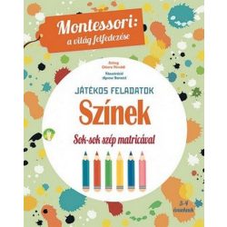 Színek - Montessori foglalkoztató könyv 3-4 éveseknek