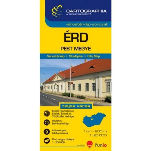 Érd várostérkép (1:20 000)