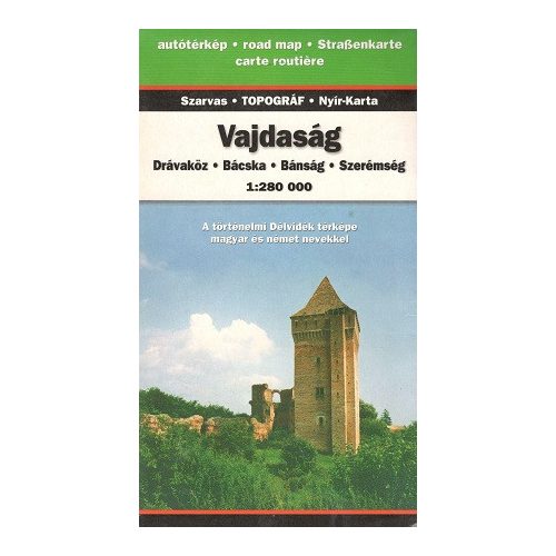 Vajdaság autótérkép 1:280 000
