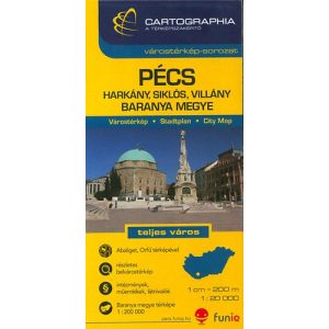 Pécs várostérkép (1:20 000)