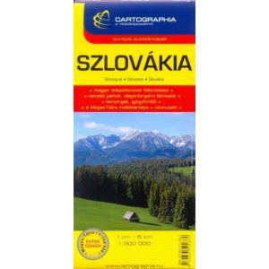 Szlovákia térkép (1:500 000) /Európai autótérképek